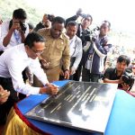 Peresmian dimulainya pembangunan PLTA Baliem di Wamena, Papua, Rabu, 1 Agustus 2012.