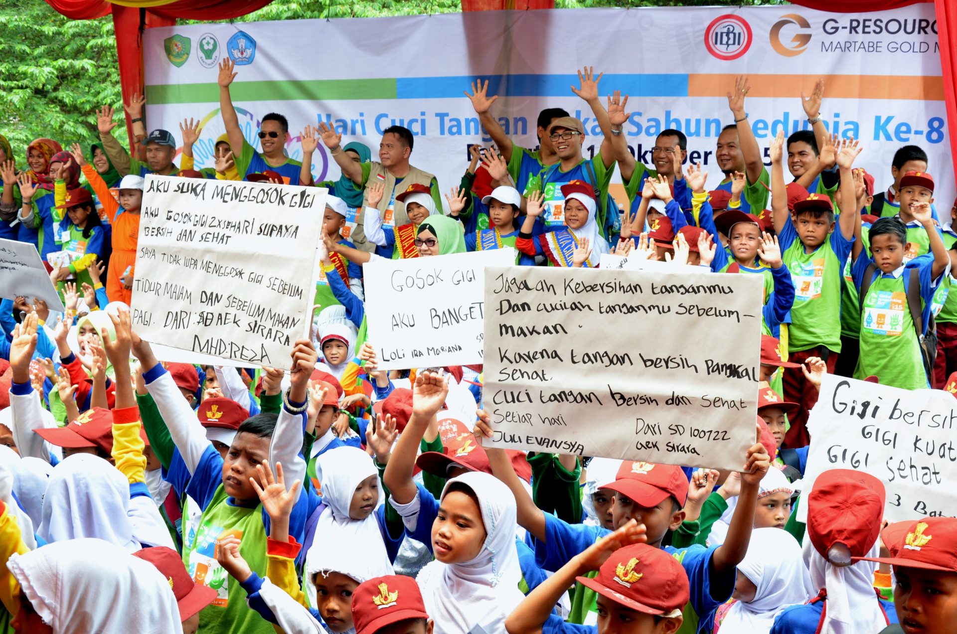 Tambang Emas Martabe  Gerakkan 1.000 Anak Biasakan Cuci Tangan