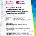 E2S dan Dunia Energi Gelar Diskusi soal Listrik Kamis 8 Desember