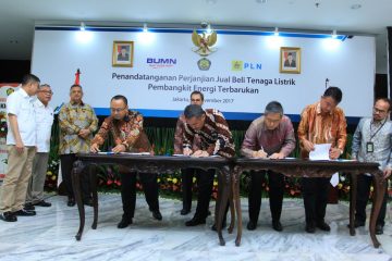 Sembilan Proyek Pembangkit EBT Peroleh Kontrak Jual Beli Listrik