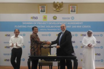 PJB Gandeng Masdar Bangun  PLTS Terapung Cirata