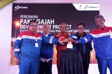Produksi Gas Proyek Pengembangan Paku Gajah Pertamina EP Capai 61 MMSCFD
