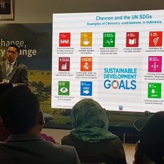 Chevron Kontribusi 14 dari 17 Tujuan Pembangunan Berkelanjutan PBB