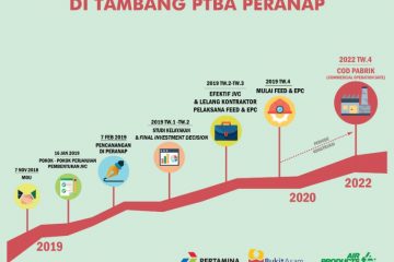 Pabrik DME Bukit Asam-Pertamina-Air Products Beroperasi Kuartal IV 2020