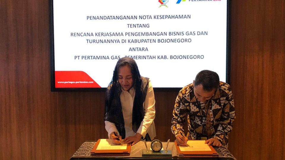 Pertagas dan Pemkab Bojonegoro Bersinergi Kembangkan Jaringan Gas Rumah Tangga