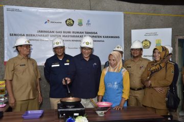 PGN Rampungkan Pembangunan 6.952 Sambungan Gas Rumah Tangga di Karawang