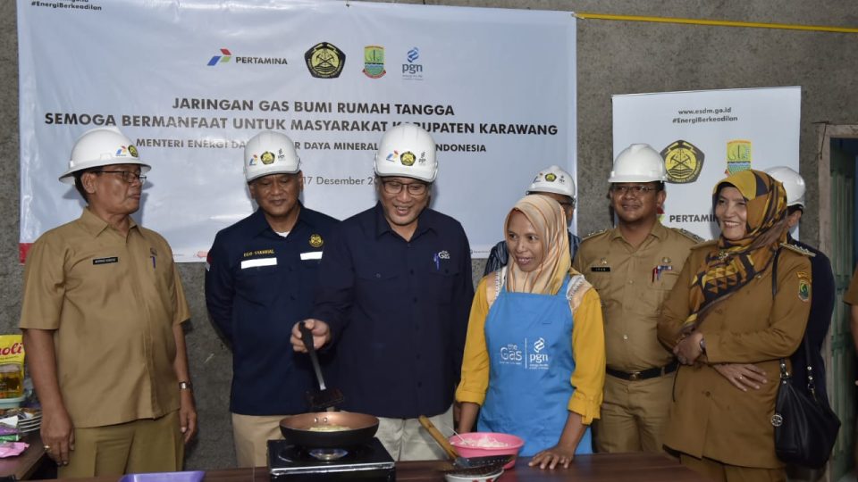 PGN Rampungkan Pembangunan 6.952 Sambungan Gas Rumah Tangga di Karawang