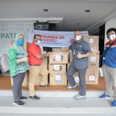 Pertamina EP Libatkan Mitra Binaan Salurkan Bantuan Cegah COVID-19