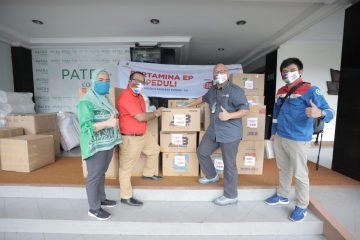 Pertamina EP Libatkan Mitra Binaan Salurkan Bantuan Cegah COVID-19