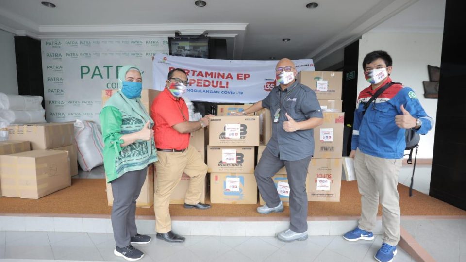 Pertamina EP Libatkan Mitra Binaan Salurkan Bantuan Cegah COVID-19