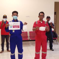 Pertagas ONSA Salurkan 180 Masker ke Mitra dan Kontraktor