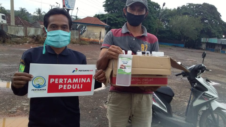 Kelompok Binaan Pertagas Area Sumatera Jadi Relawan Pencegahan Covid-19
