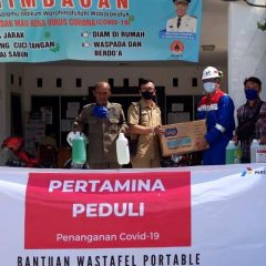 Cegah Covid-19, Pertagas Sediakan Wastafel Portabel untuk Warga