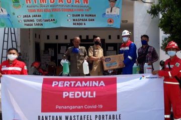 Cegah Covid-19, Pertagas Sediakan Wastafel Portabel untuk Warga
