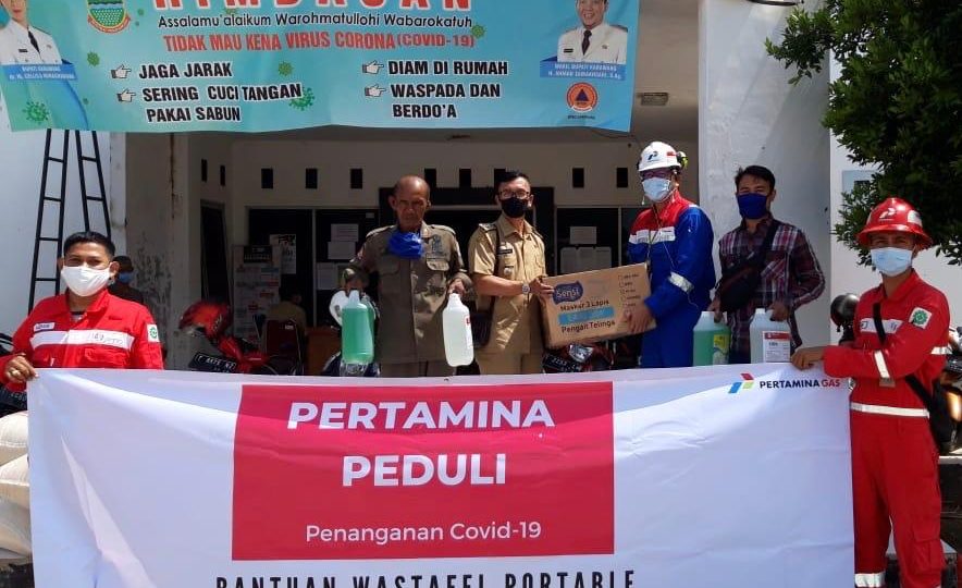 Cegah Covid-19, Pertagas Sediakan Wastafel Portabel untuk Warga
