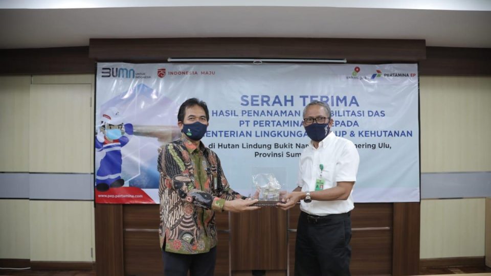Tingkat Keberhasilan Penanaman 94,7%, Pertamina EP Serahkan Rehabilitasi DAS ke Pemerintah