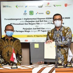 PGN dan Pupuk Kujang Tandatangani PJBG Pasokan Gas hingga 2021
