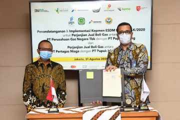 PGN dan Pupuk Kujang Tandatangani PJBG Pasokan Gas hingga 2021