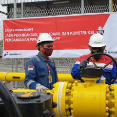 Pertagas Uji Coba Alirkan Gas Perdana ke BOB Siak Pusako