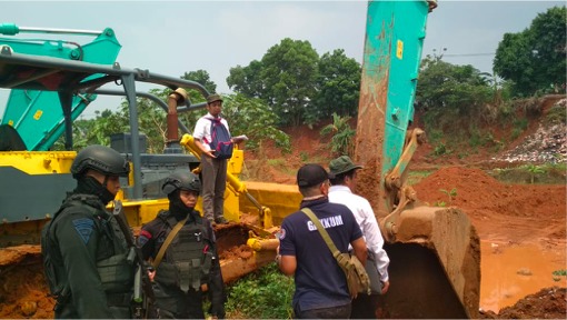KLHK Tindak Tambang Ilegal di Cileungsi Bogor