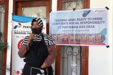 Pertagas Fasilitasi Produksi Jamu Mitra Binaan Asman Toga Melati