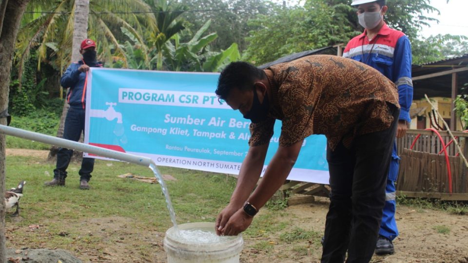 Atasi Masalah Air di Aceh Timur, Pertagas ONSA Bangun Sarana Air Bersih