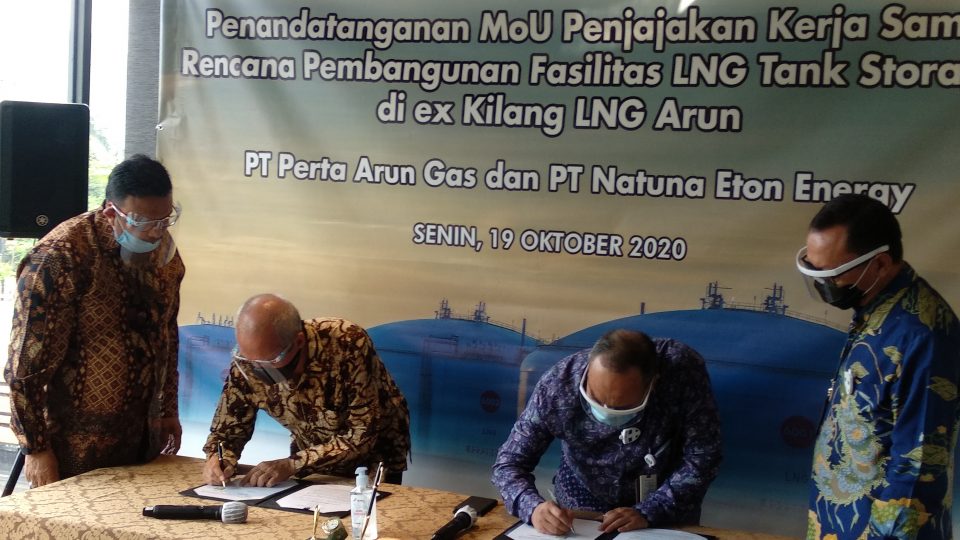 Gandeng Natuna Eton, Perta Arun akan Bangun Dua Tangki LNG di Bekas Fasilitas LNG Arun