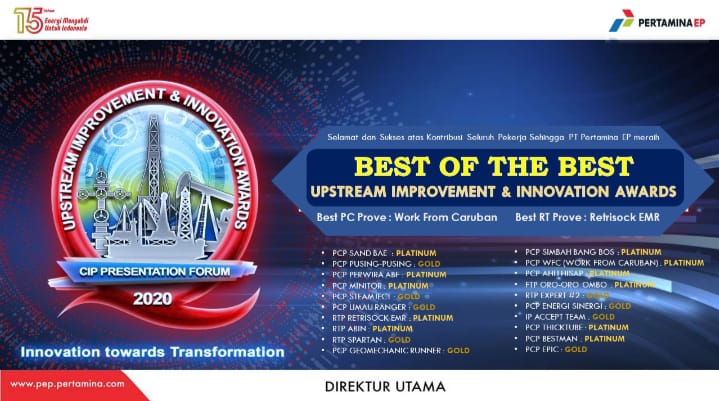 Pertamina EP Raih Best of The Best UIIA 2020