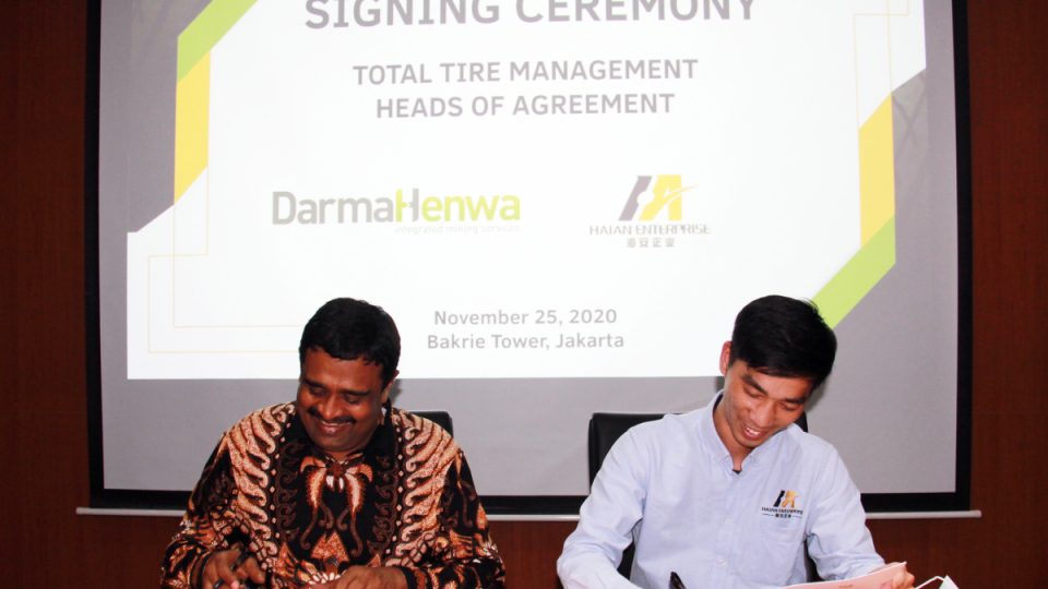 Tingkatkan Produktivitas, Darma Henwa Gandeng Perusahaan Ban Fujian Haian Rubber