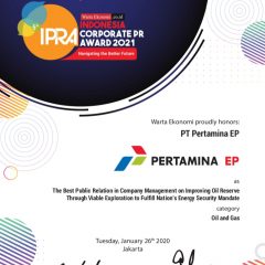 PHE dan Pertamina EP Raih Penghargaan Indonesia Corporate Public Relation Award 2021