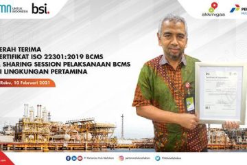 PHM Terima Sertifikat ISO 22301:2019 Sistem Manajemen Keberlanjutan Bisnis