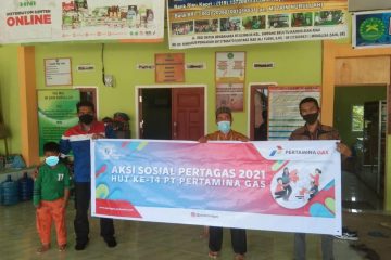 Pertagas Berbagi Bantuan Sosial di Wilayah Sekitar Proyek Pipa Minyak Rokan