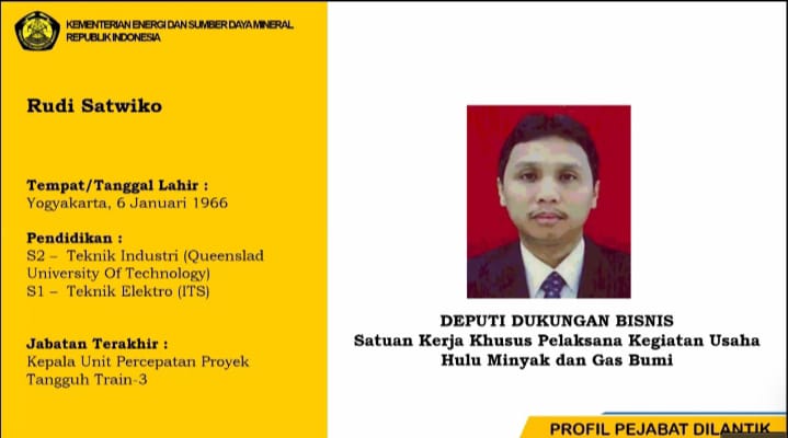 Rudi Satwiko Isi Kursi Deputi Dukungan Bisnis SKK Migas