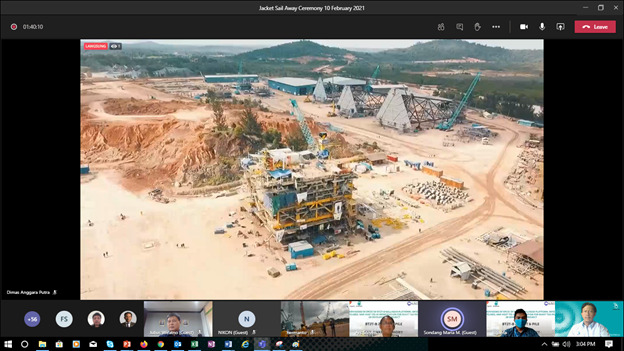 Konstruksi Jacket Selesai, Proyek Bukit Tua Fase 2B Sudah 49%