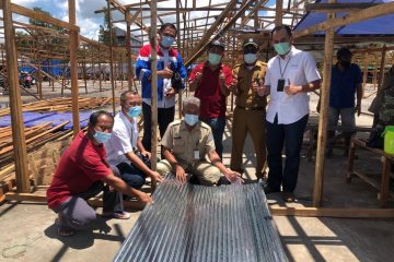 Pertagas Salurkan Bantuan Material Pasca Kebakaran Pasar Citra Mas Lhoktuan