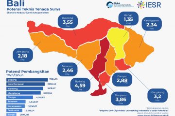 Permintaan Listrik Tumbuh 6,5%, Potensi Pembangkitan Energi Surya di Bali 40,5 TWh per Tahun