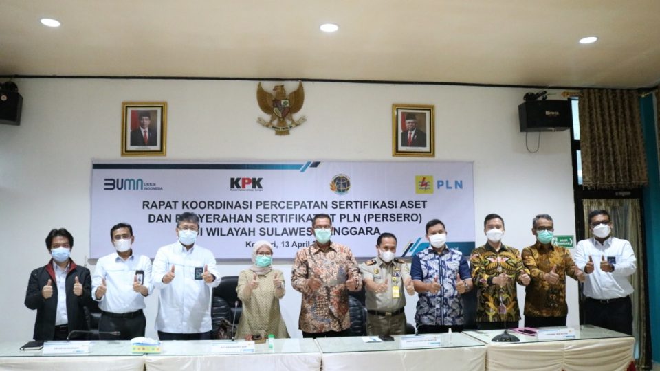 Sinergitas PLN, KPK, Kementerian ATR/BPN Amankan 1.358 Aset Tanah di Sultra