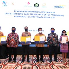 Bank Mandiri Sediakan Pembiayaan PLTS Atap untuk Pegawai DEN, SKK Migas dan PT LEN