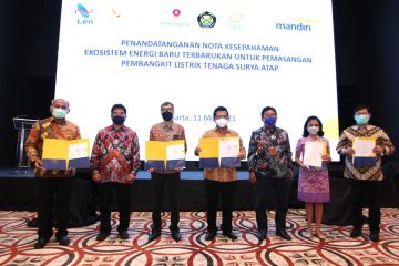 Bank Mandiri Sediakan Pembiayaan PLTS Atap untuk Pegawai DEN, SKK Migas dan PT LEN