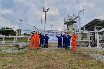 Gas Blok South Jambi B Mulai Mengalir ke Pembangkit Listrik PLN