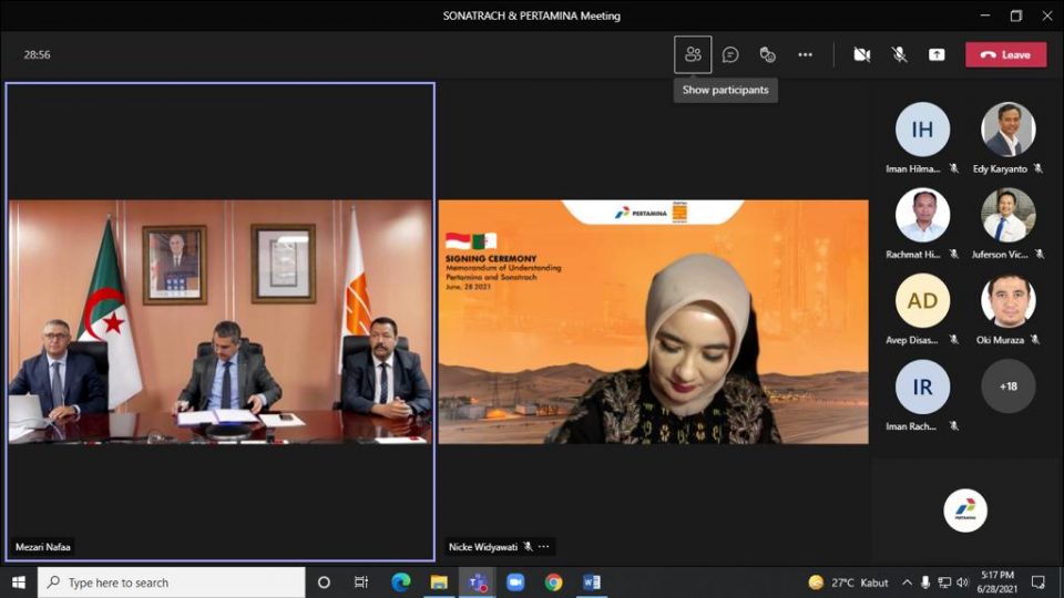 Tandatangani MoU, Pertamina Bidik Blok Migas Sonatrach