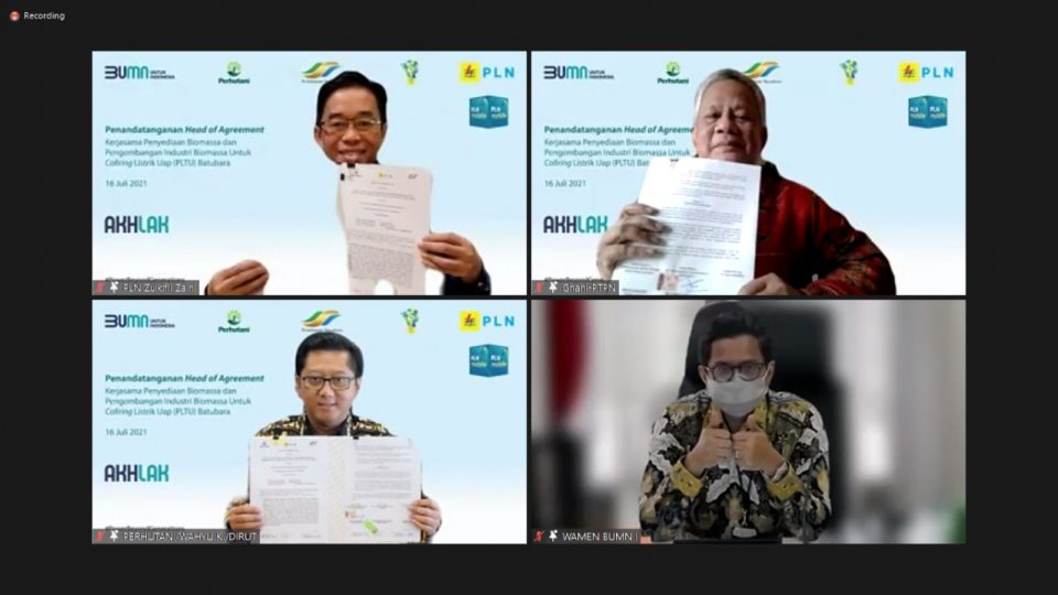 PLN Amankan Pasokan Biomassa dari PTPN dan Perhutani untuk Co-Firing
