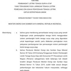 Ini Draf Permen ESDM yang Mewajibkan PLN Beli Listrik PLTS Atap 100%