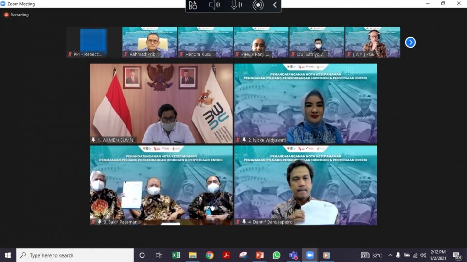 Pertamina NRE-Pupuk Indonesia Kaji Peluang Pengembangan Hidrogen