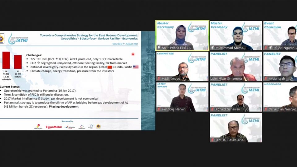 IATMI Rekomendasikan Blok East Natuna Dikembangkan Bertahap, Mulai dari Minyak