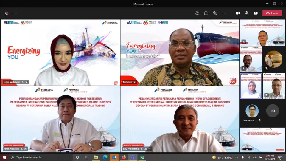 Pertamina International Shipping Teken HoA Penyediaan Jasa Angkutan Laut dan Sungai Dengan PPN