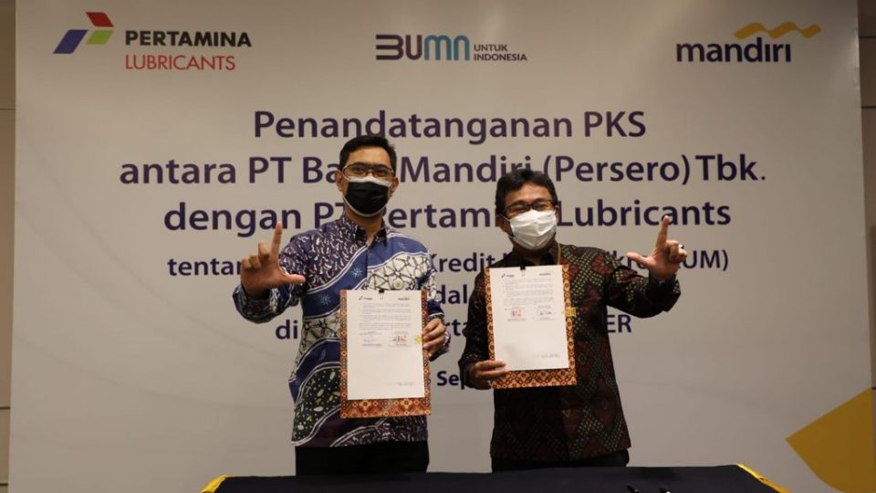 Pertamina Lubricants Gandeng Bank Mandiri Perkuat Layanan Kredit Usaha Mikro Untuk Outlet