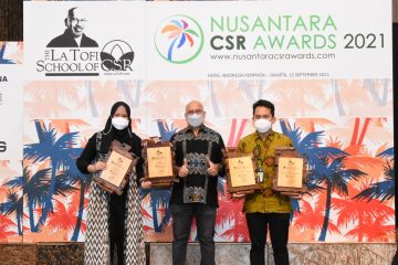 Memberi Dampak Positif, Pertagas Raih 4 Penghargaan Nusantara CSR Awards 2021