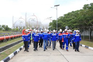 Kawal Proyek Strategis PIS, Kementerian BUMN, Direksi Pertamina Sambangi Terminal LPG Tanjung Sekong