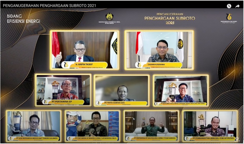 Subholding Upstream Pertamina Raih Penghargaan Subroto 2021